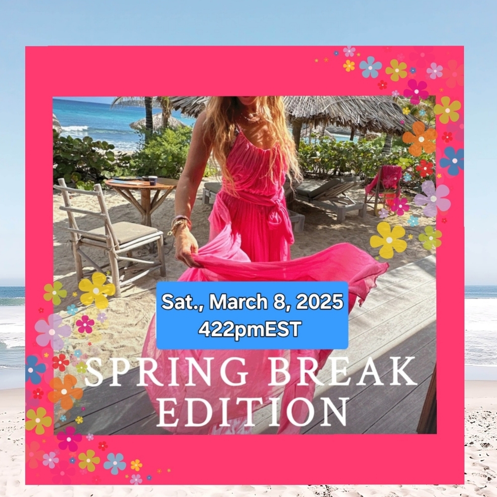@bethybd LIVE Sat March 8 422pmEST Spring Break Ed Yours&Mine Send 2➕by 2pmEST